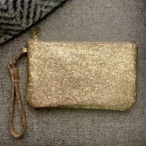 Gold Sparkly iPhone charger Clutch